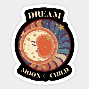 Dream Moon Child Sun Moon Sticker